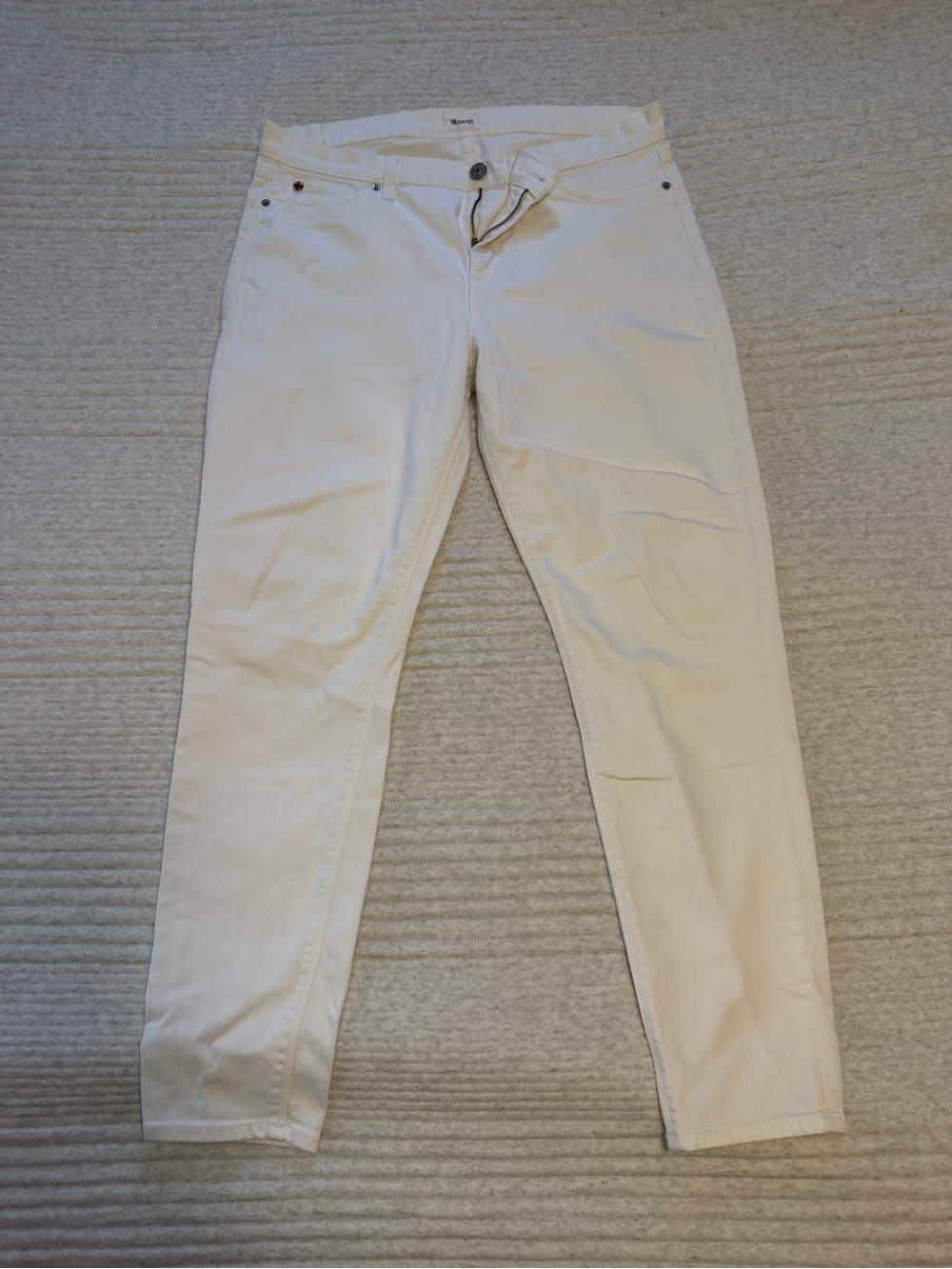 Hudson White Skinny Jeans